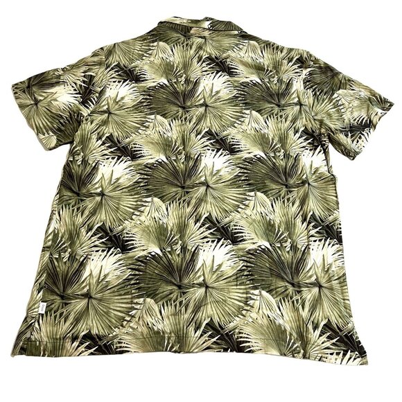 Onia Vacation Shirt in Jungle Palm Green - Picture 4 of 6